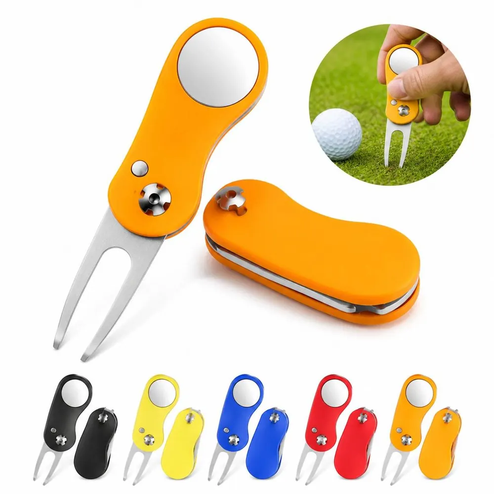 Foldable ABS Golf Divot Tool with Switchblade Retractable 2