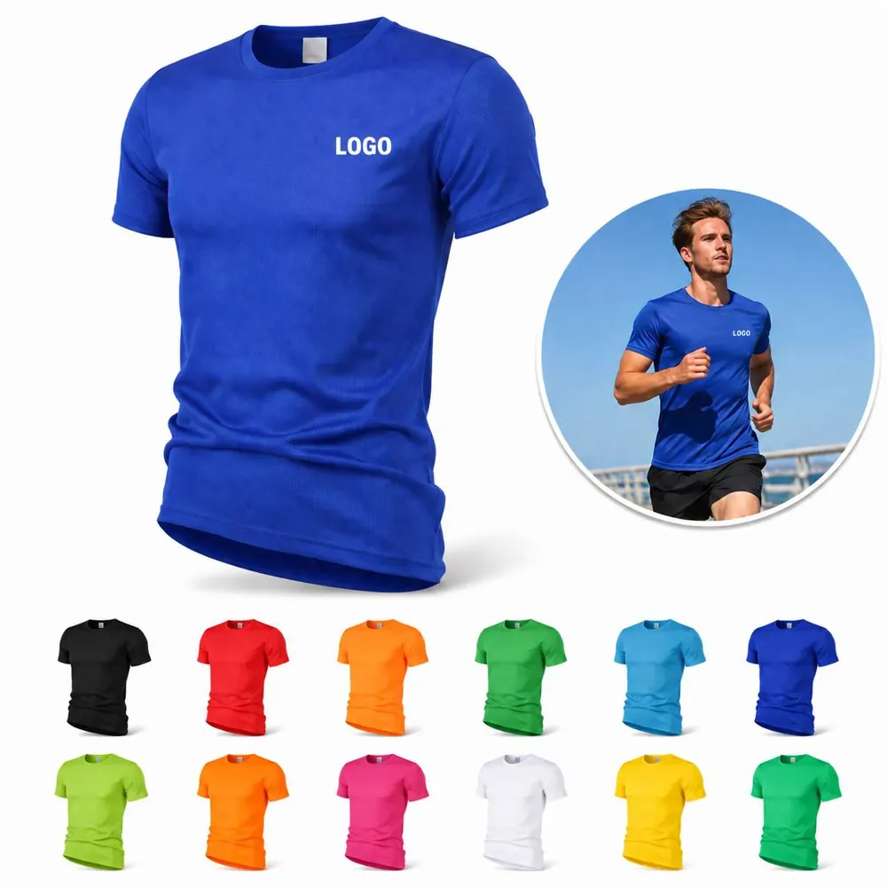 Men's Women's Quick-Dry Mesh Sport T-Shirt Short Sleeve