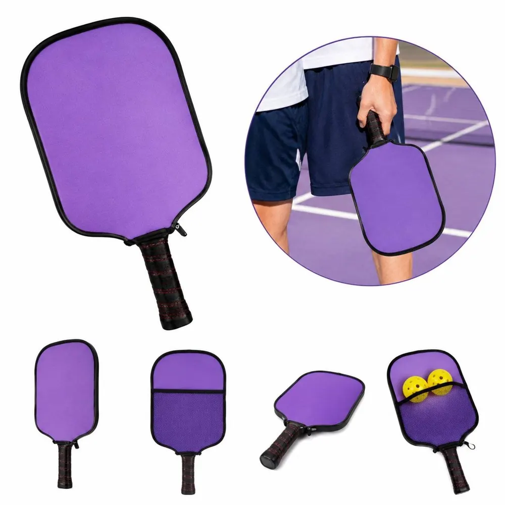 Neoprene Pickleball Paddle Cover with Pocket for Protection 2