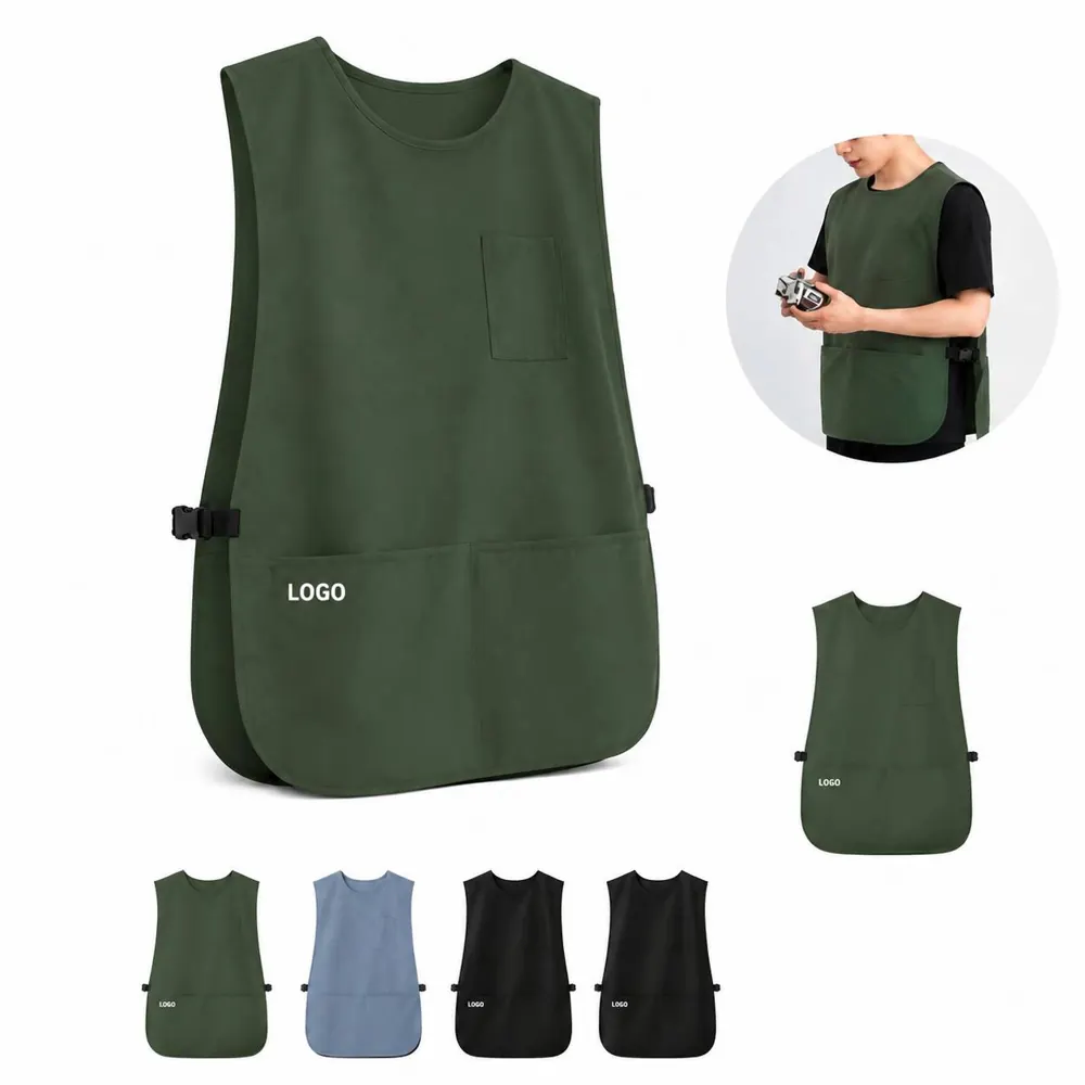 Waterproof Kitchen Vest Apron with Pockets for Cooking