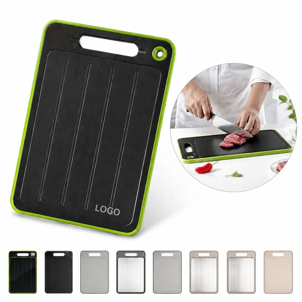 Dual-Sided Aluminum Defrosting Cutting Board with Groove