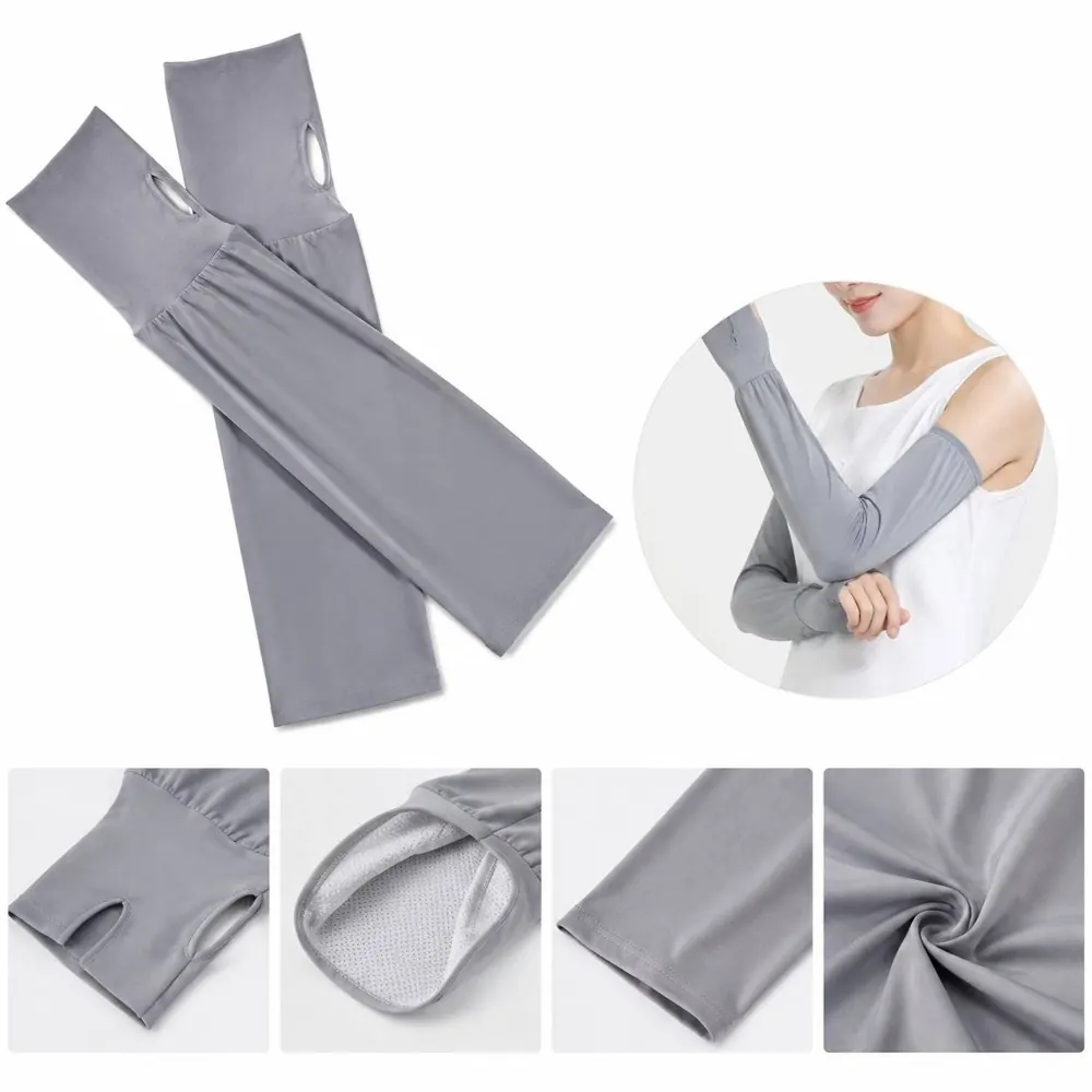UPF 50 Loose Cooling Ice Arm Sleeves for Men Women Sun 2