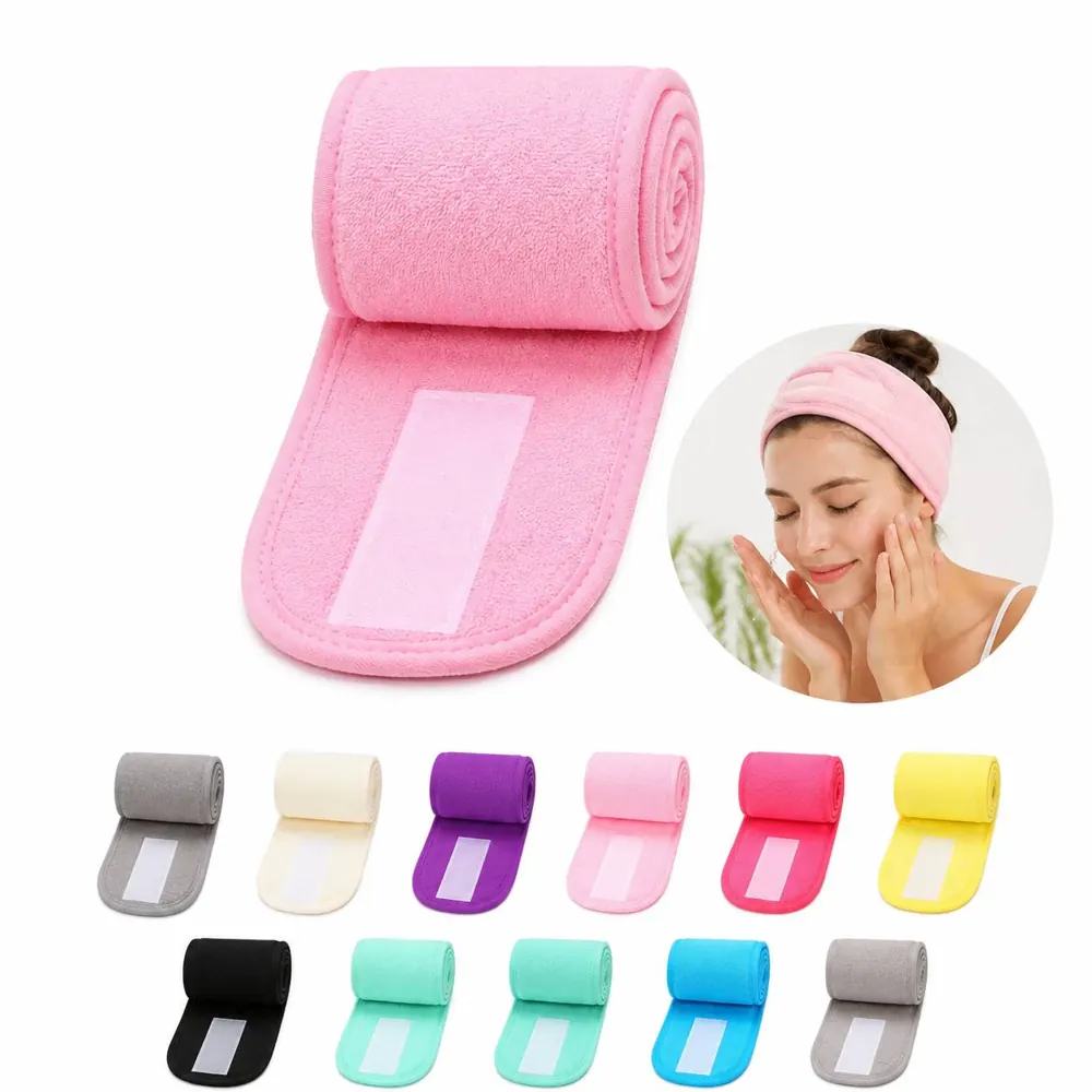 Adjustable Spa Headband for Facial Cleansing & Skincare 2