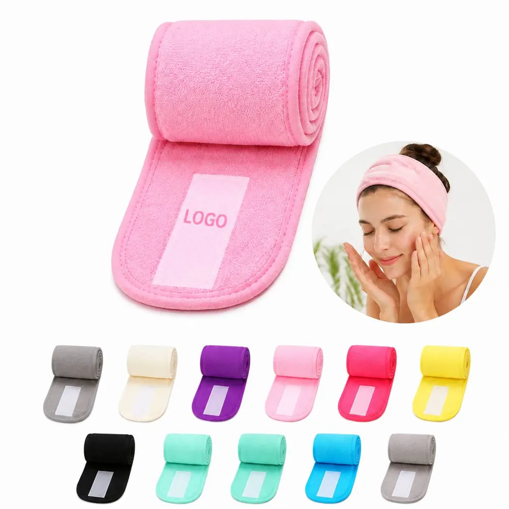 Adjustable Spa Headband for Facial Cleansing & Skincare