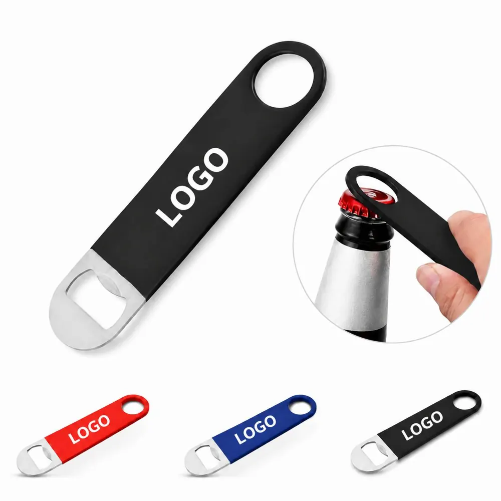Colorful Stainless Steel Flat Bottle Opener for Beer