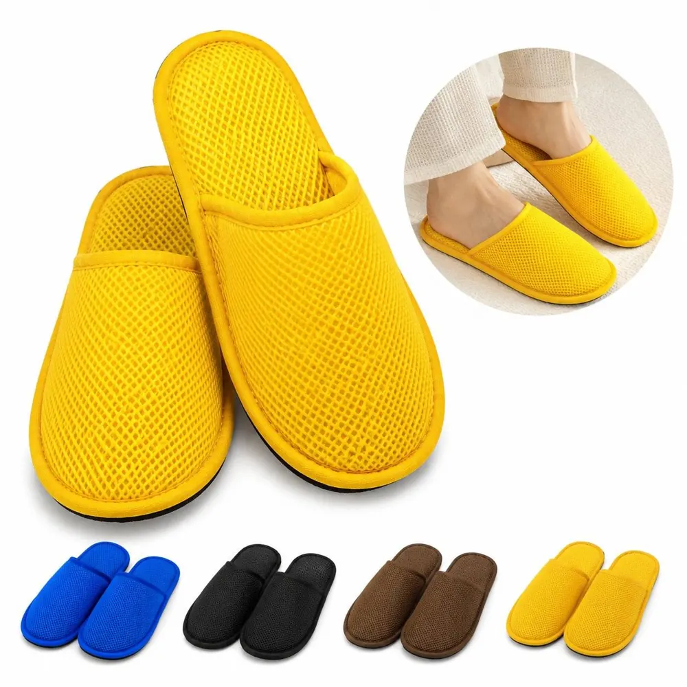 Breathable Mesh Disposable Slippers with Non-Slip Sole 2