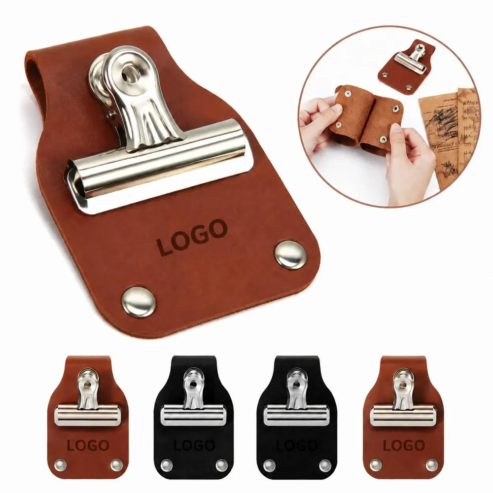 Equestrian Leather Number Holder Clip for Horse Show