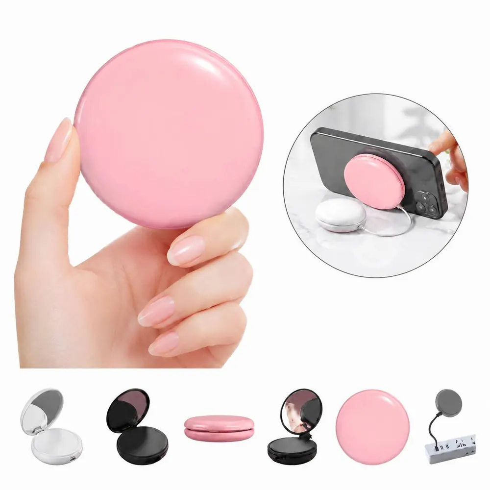 Mini Mirror Power Bank with LED Light for Makeup 2