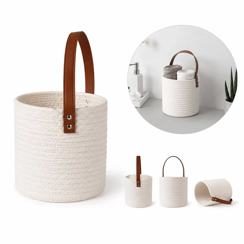 Natural Jute Woven Hanging Planter Wall Basket for Boho 2