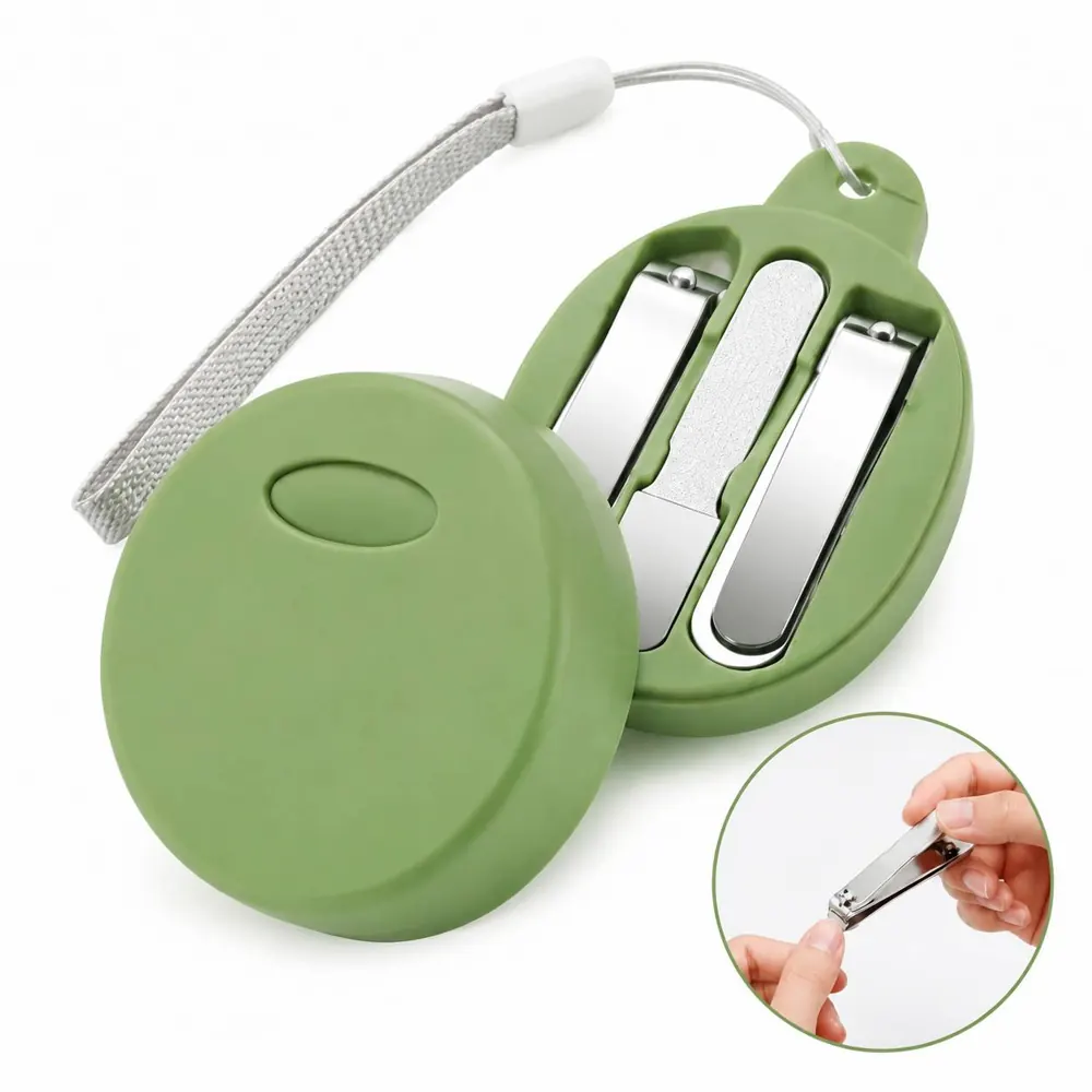 Stainless Steel Portable Nail Clipper Set with File 2