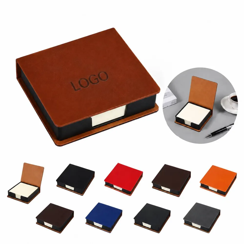 Leather Case Sticky Notes Set with Premium Adhesive Sheets