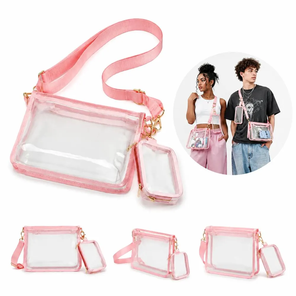 Clear Crossbody Bag Durable Transparent for Concerts 2