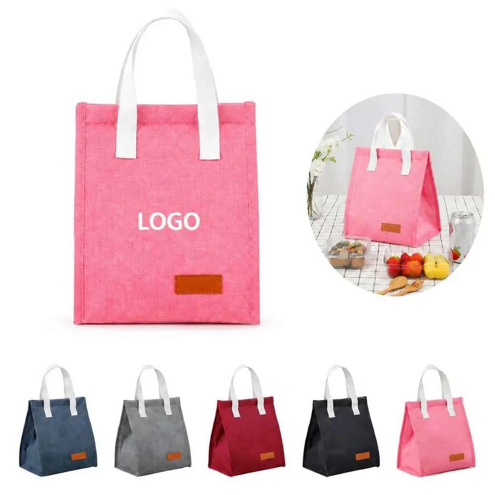 Insulated Oxford Lunch Bag with Thickened Aluminum Foil