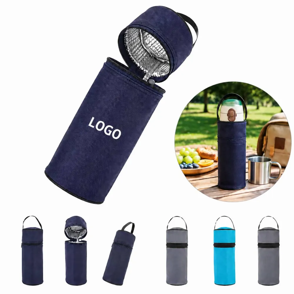 Insulated Water Bottle Carrier Bag with Thermal Lining