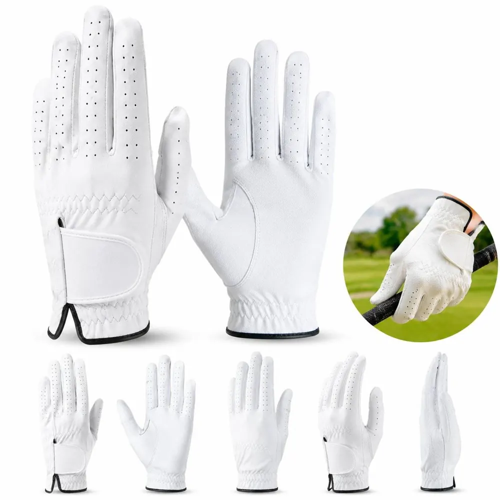 Breathable Lambskin Golf Glove for Left-Handed Players 2