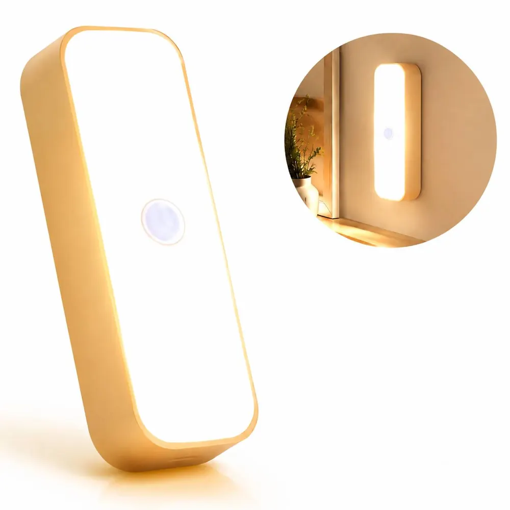 Tri-Color Magnetic USB Rechargeable Night Light for Bedroom 2