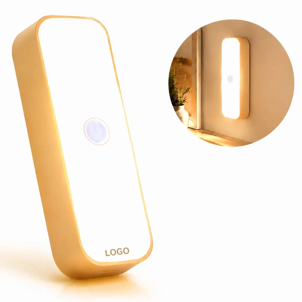 Tri-Color Magnetic USB Rechargeable Night Light for Bedroom