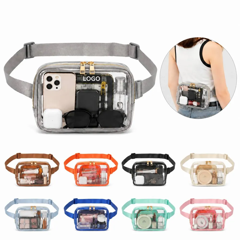 Waterproof Clear Fanny Pack Crossbody Bag for Concerts