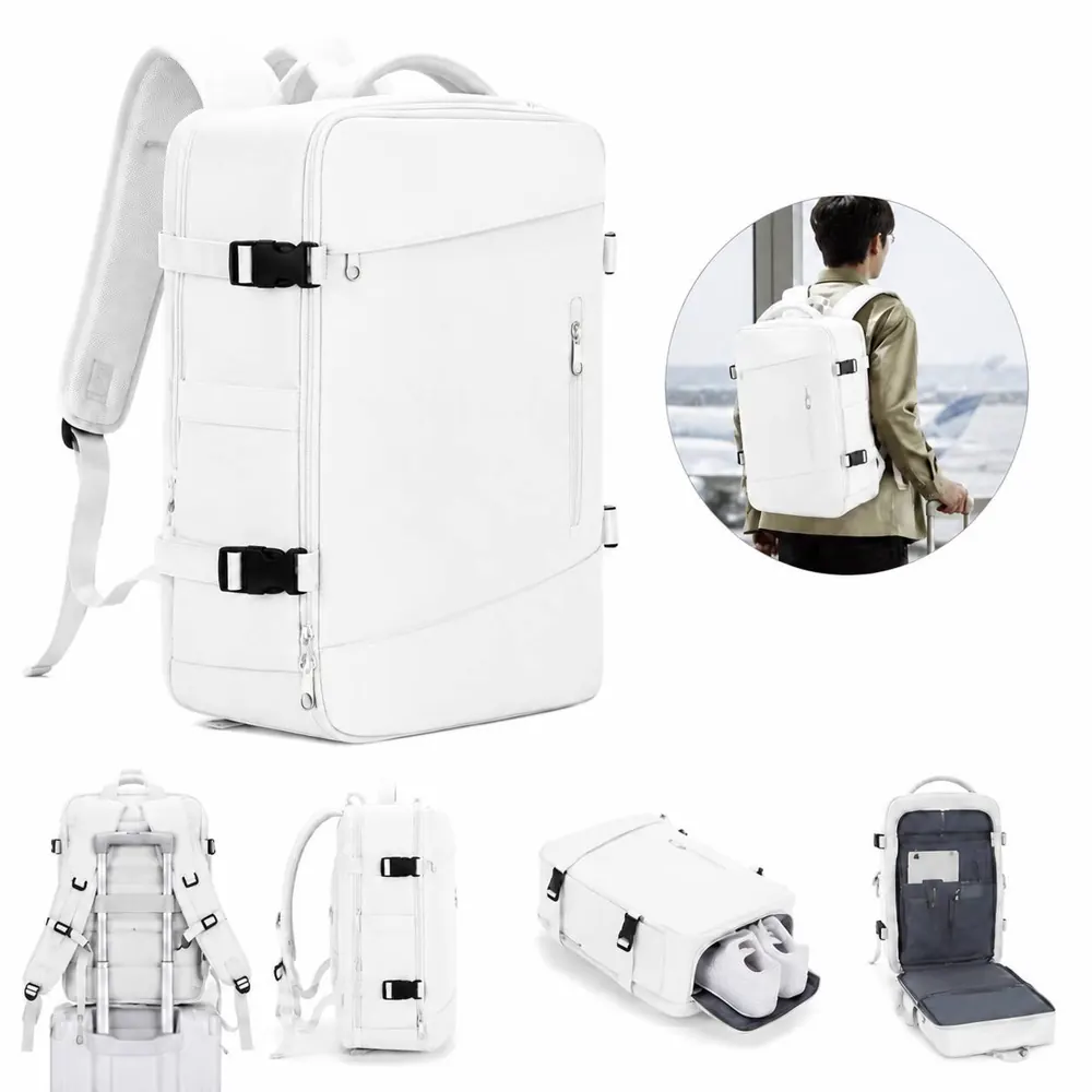 Waterproof Oxford Multi-Compartment School & Travel Backpack 2