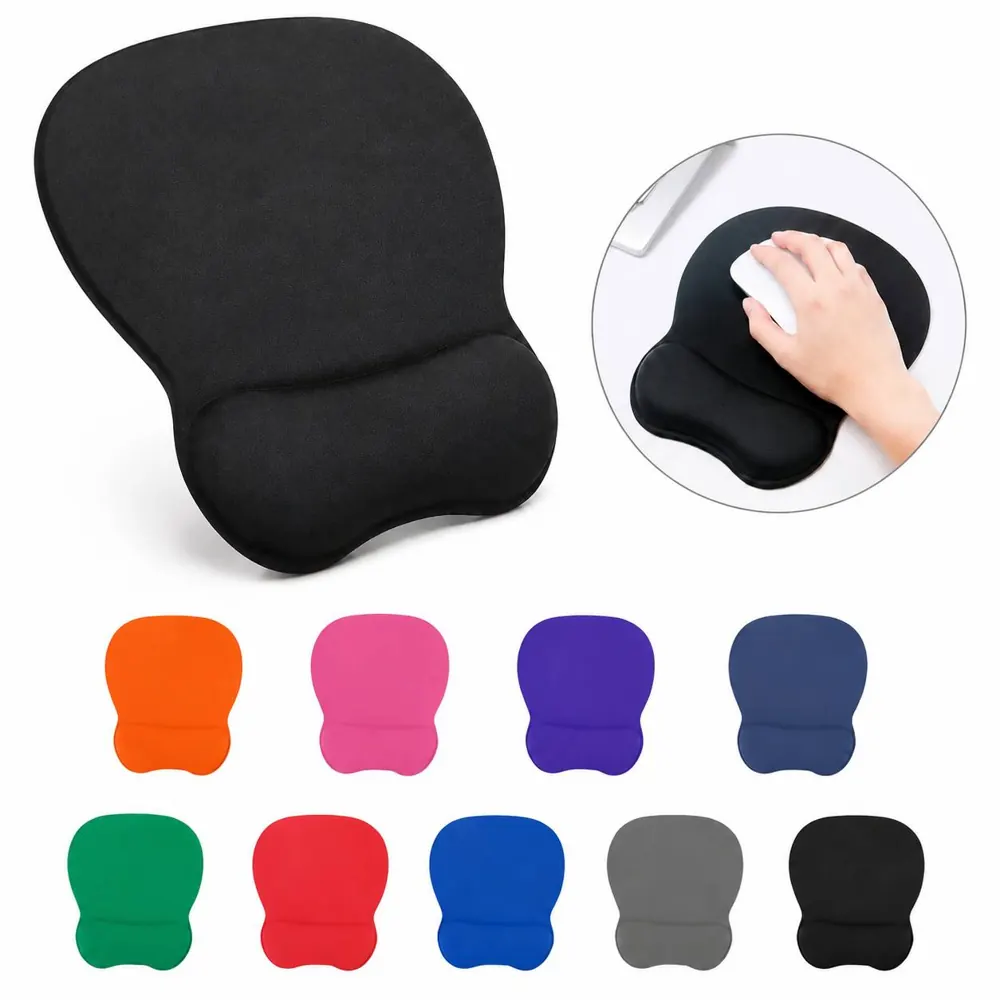 Ergonomic Non-Slip Wrist Rest Mouse Pad with Cushioned 2