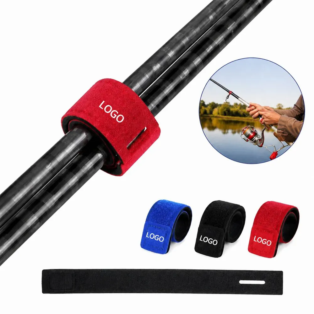 Neoprene Anti-Slip Fishing Rod Strap, Portable Adjustable