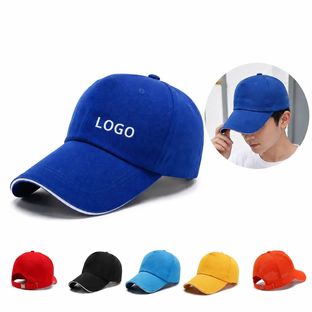 Breathable Polyester Cotton Baseball Cap with Adjustable