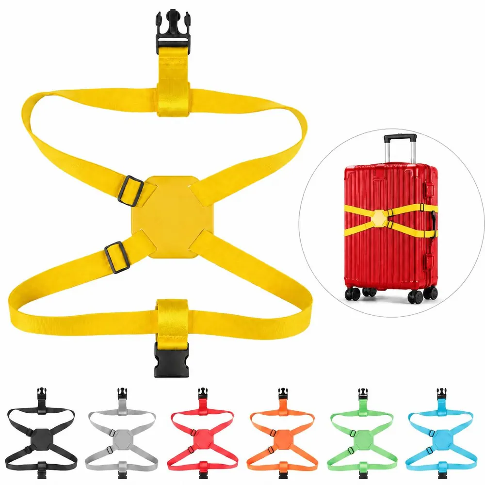 Adjustable Elastic Luggage Straps with Secure Buckle 2