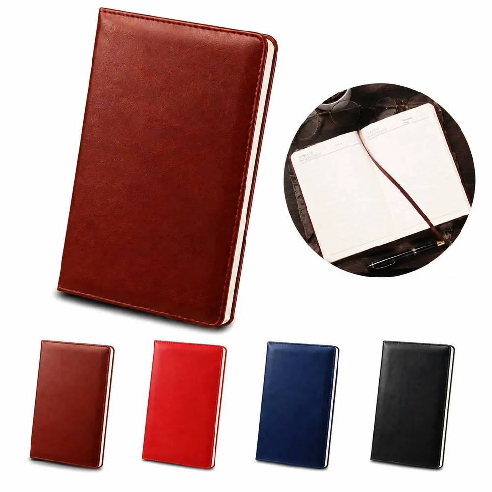 PU Leather Wirebound Notebook A4, Secure Closure 2
