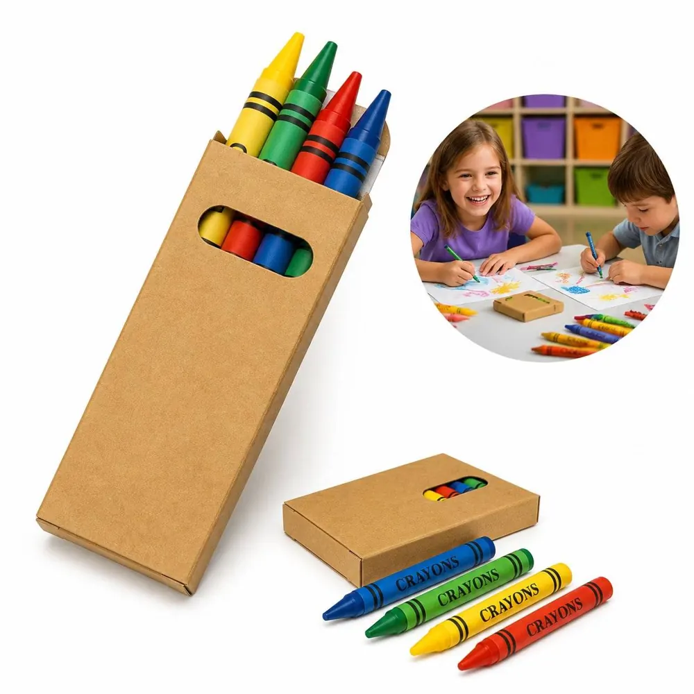 4 Packs Bulk Crayons, Non-Toxic Coloring Set for Kids 2
