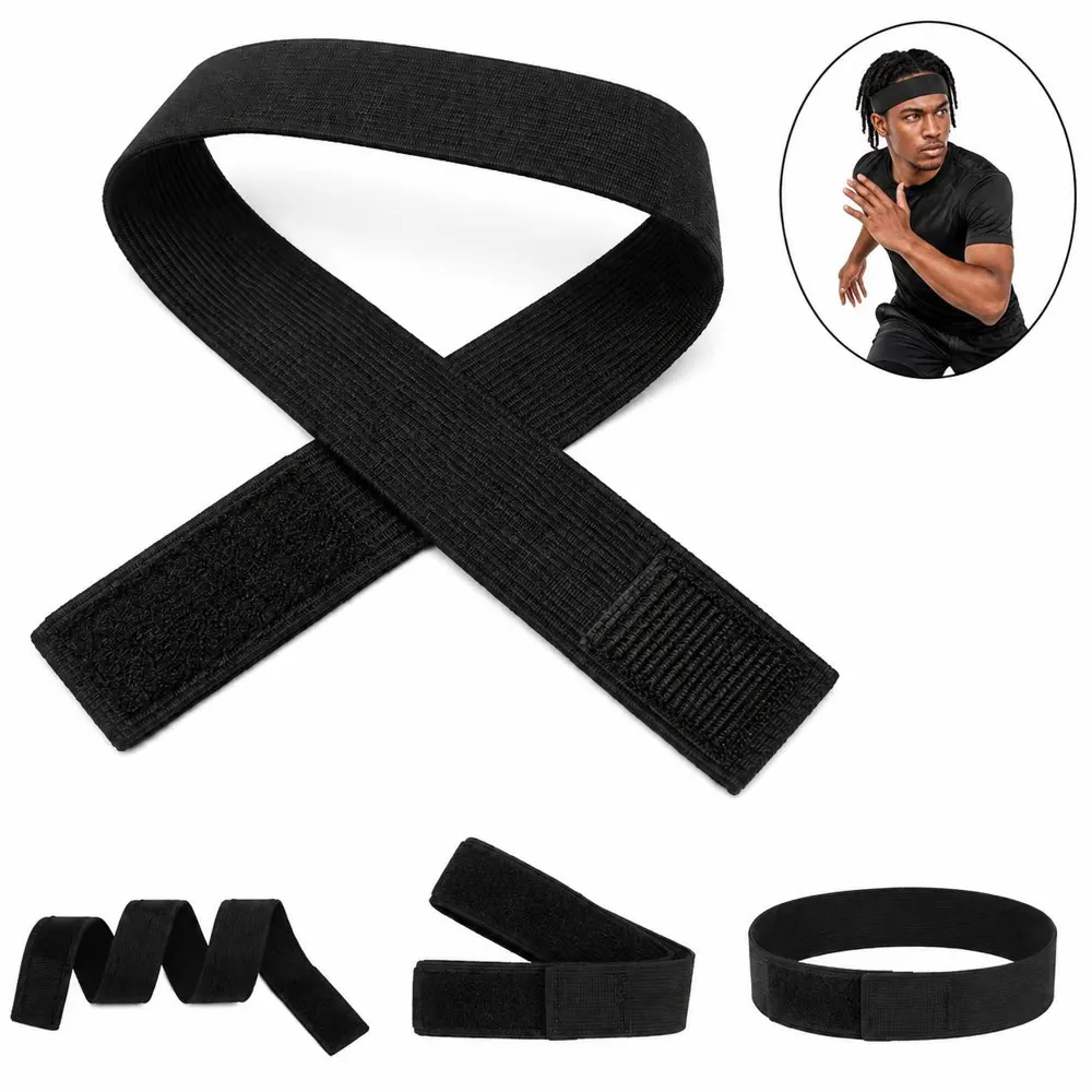 Adjustable hook-and-loop Wig Headband for Secure No-Slip Fit 2