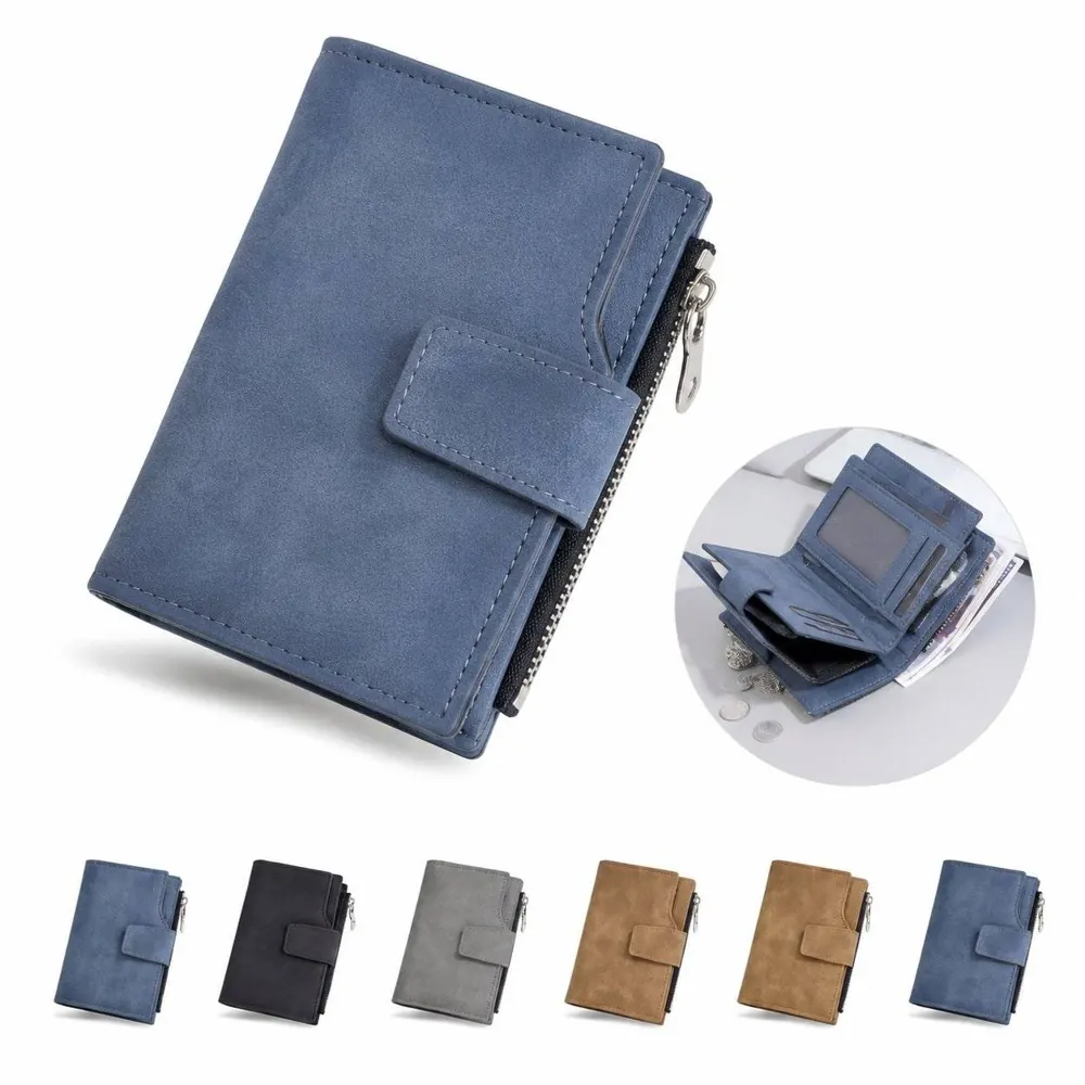 14-Slot PU Wallet with Zippered Coin Pocket 2