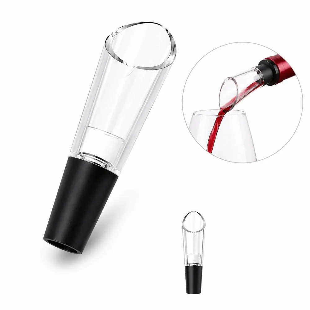 Spill-Proof Acrylic Wine Pourer with Aerator for Clean 2