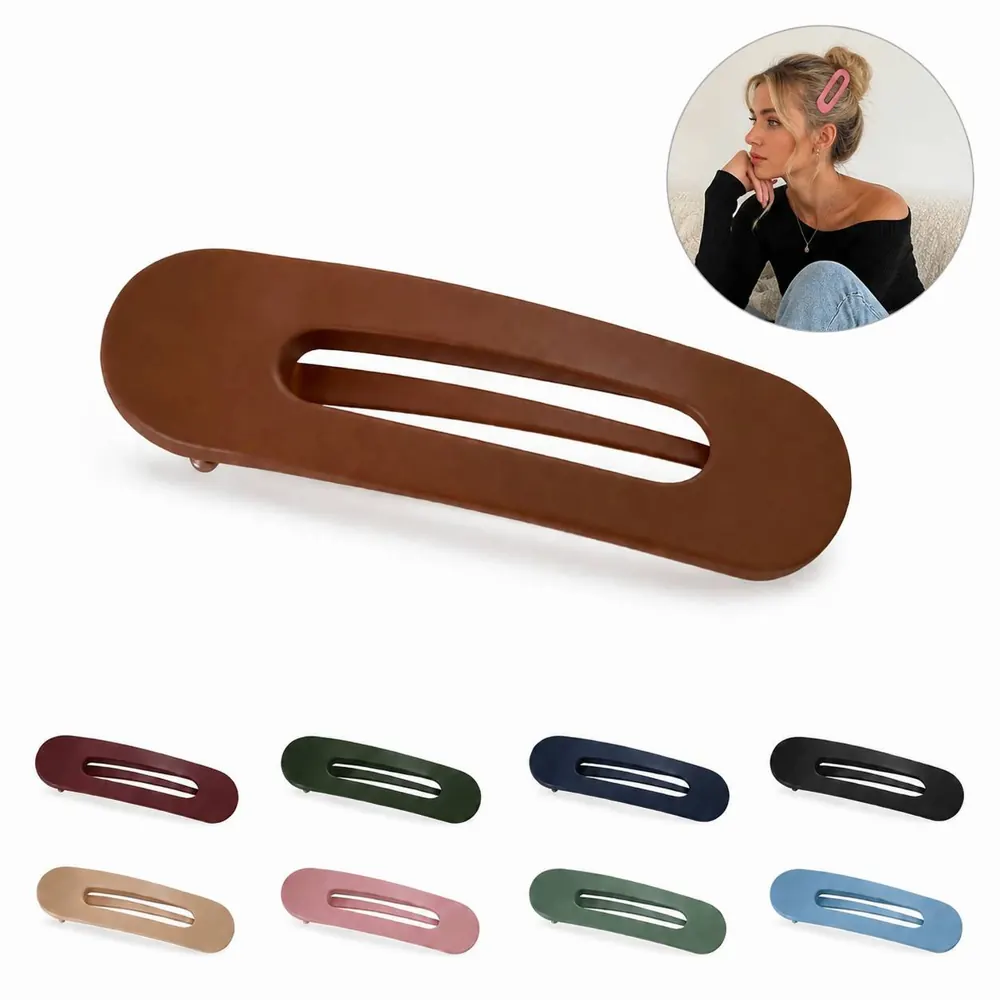 Large Oval Duckbill Hair Clips for Styling, Firm Grip 2