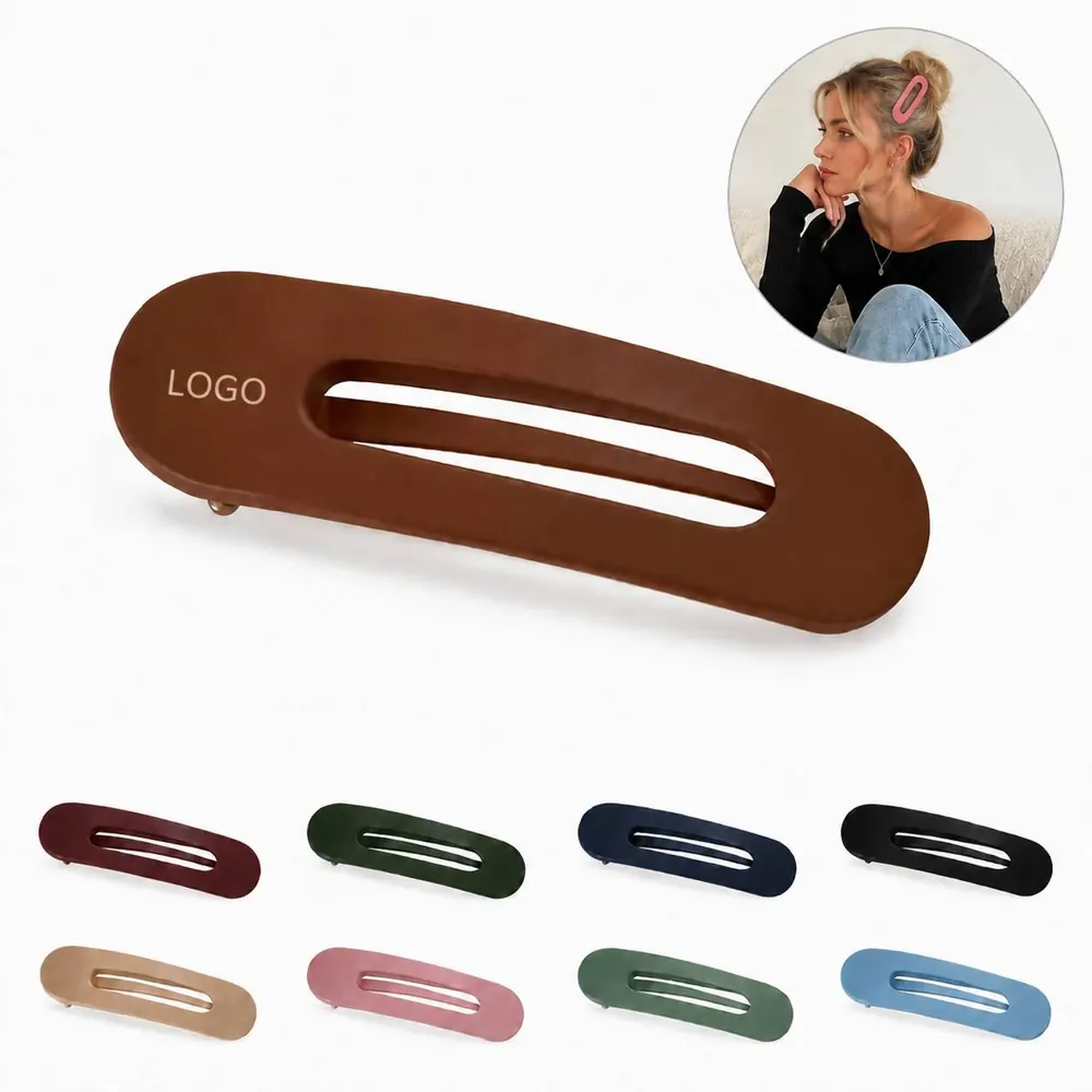 Large Oval Duckbill Hair Clips for Styling, Firm Grip