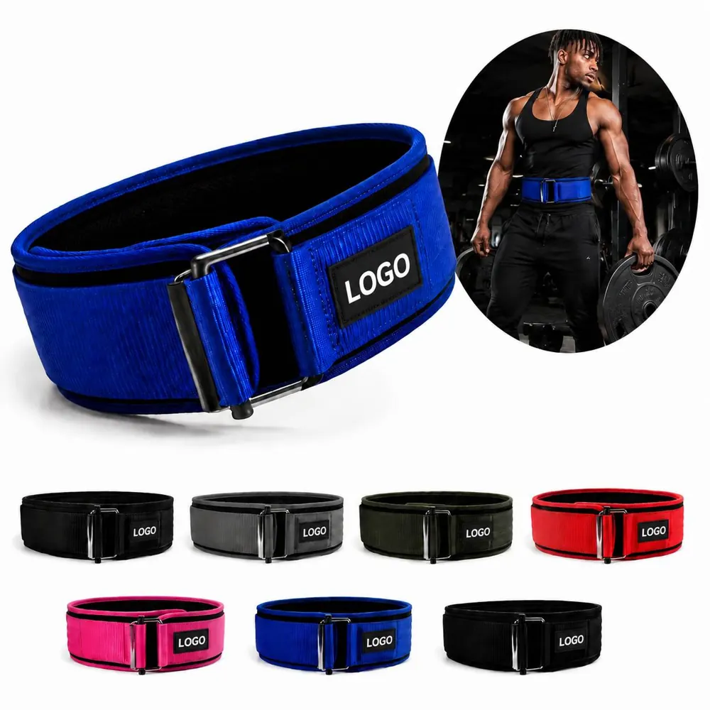 Self-Locking Weightlifting Belt for Heavy Lifting Support