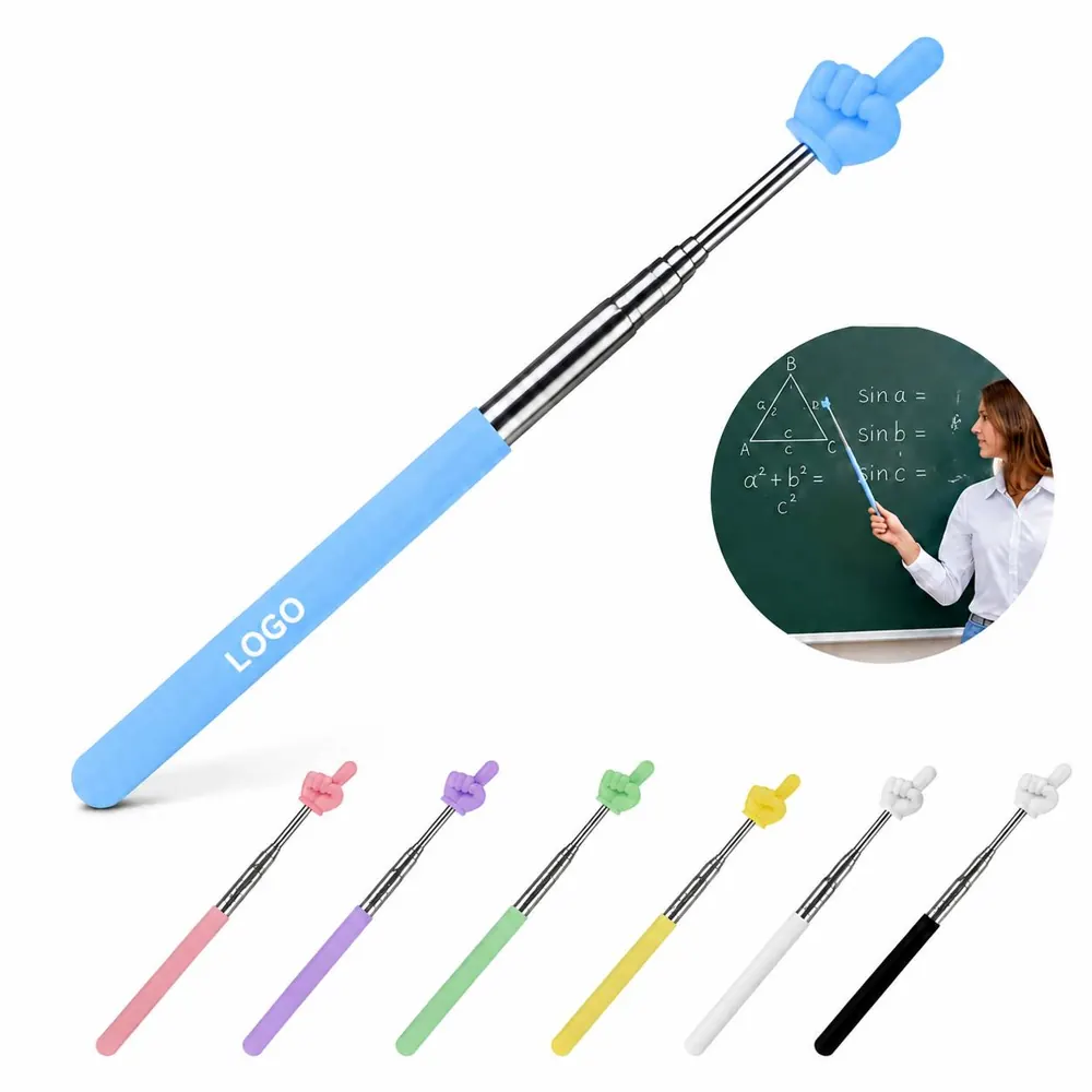 Retractable Stainless Steel Teacher Pointer for Classroom