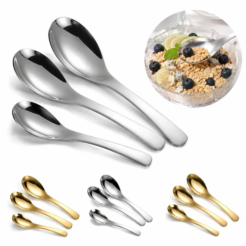Thickened Stainless Steel Spoon for Everyday Dining 2