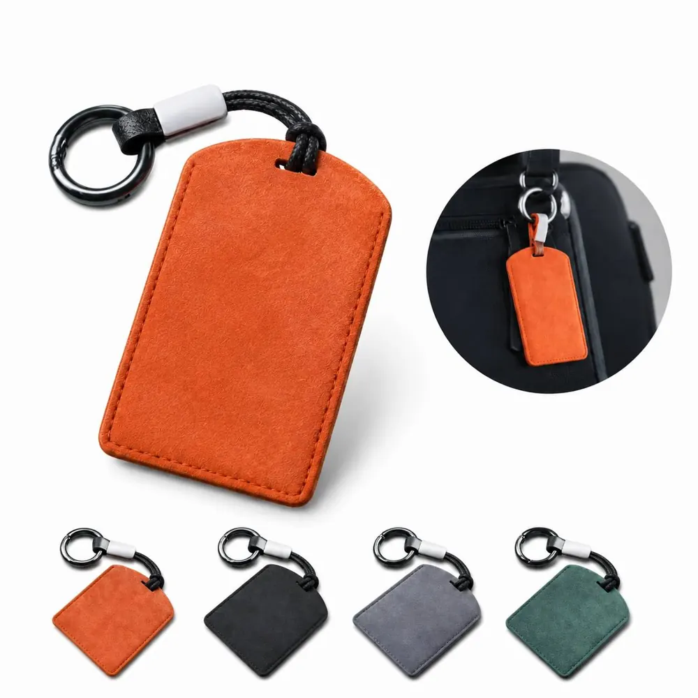 Premium Suede Card Holder with Sport Cord Closure 2