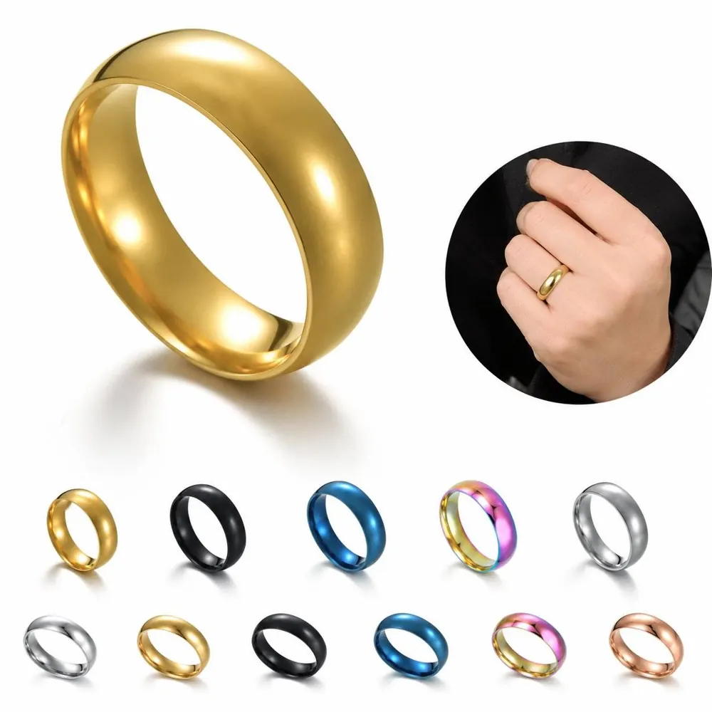 Minimalist Stainless Steel Ring, Personalized Engravable 2