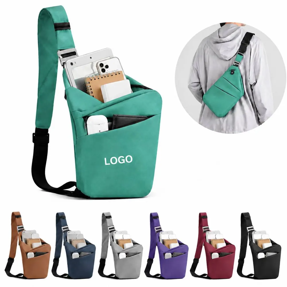Men's Waterproof Sling Chest Bag Crossbody Shoulder Pack