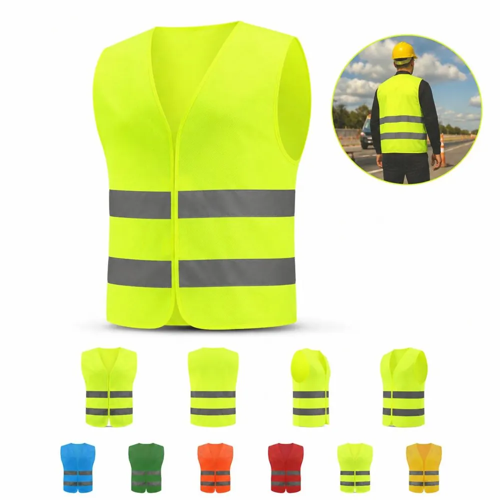 Breathable Hi Vis Safety Vest with Reflective Strips 2