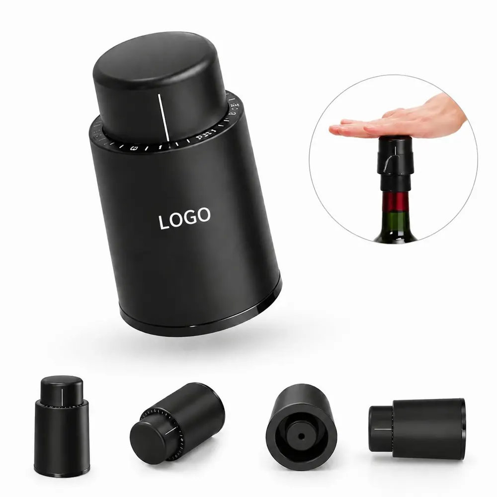 Vacuum Wine Sealer with Timer Scale for Precise Freshness