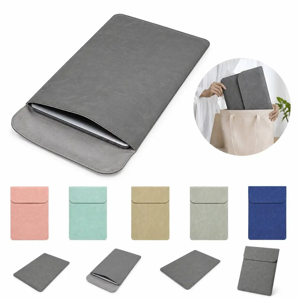 13" Waterproof Faux Leather Laptop Sleeve for 14" Devices 2