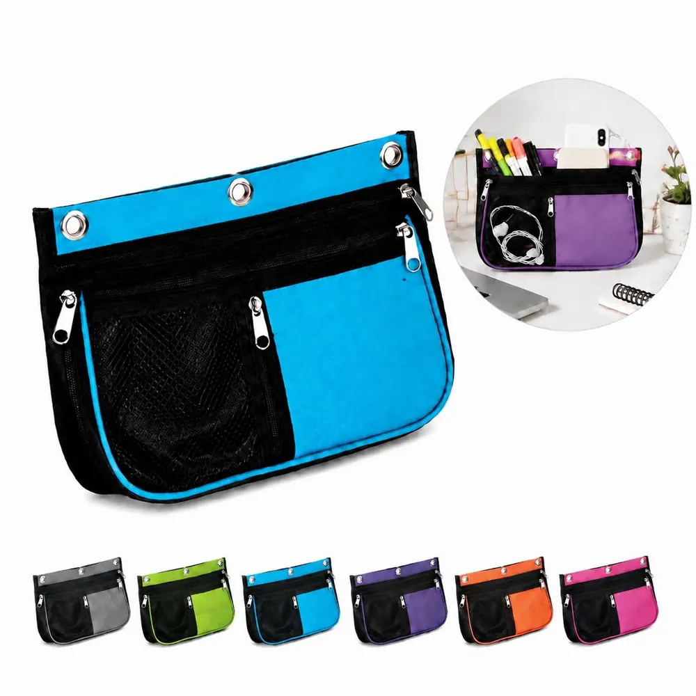 3-Compartment Expandable Pencil Pouch for 3-Ring Binder 2