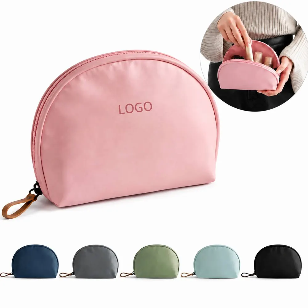 Waterproof Canvas Zipper Pouch Makeup Bag Travel Organizer