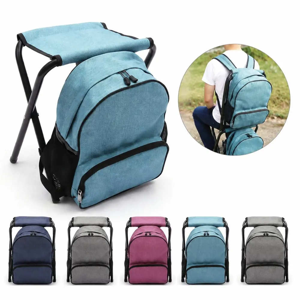 Foldable Waterproof Backpack Stool for Camping Hiking 2