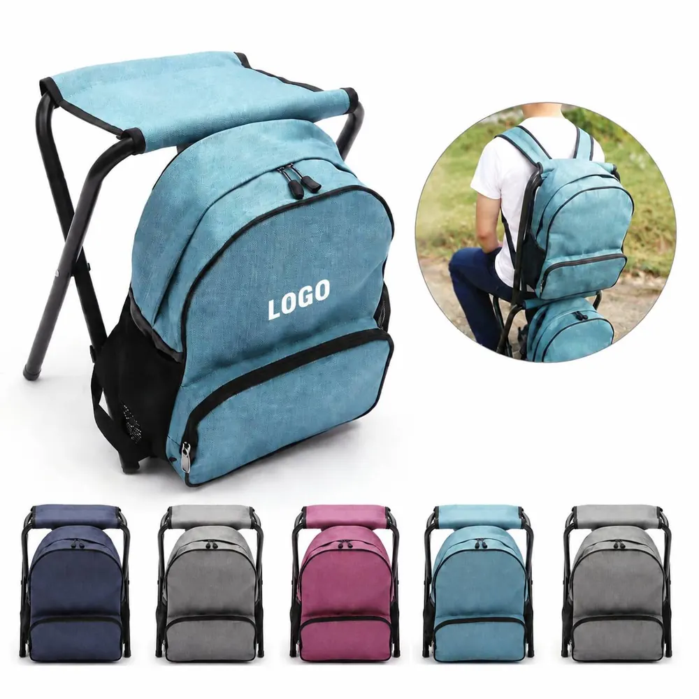 Foldable Waterproof Backpack Stool for Camping Hiking
