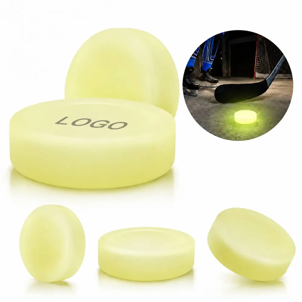 Glow Hockey Puck for Low-Light Training and Play