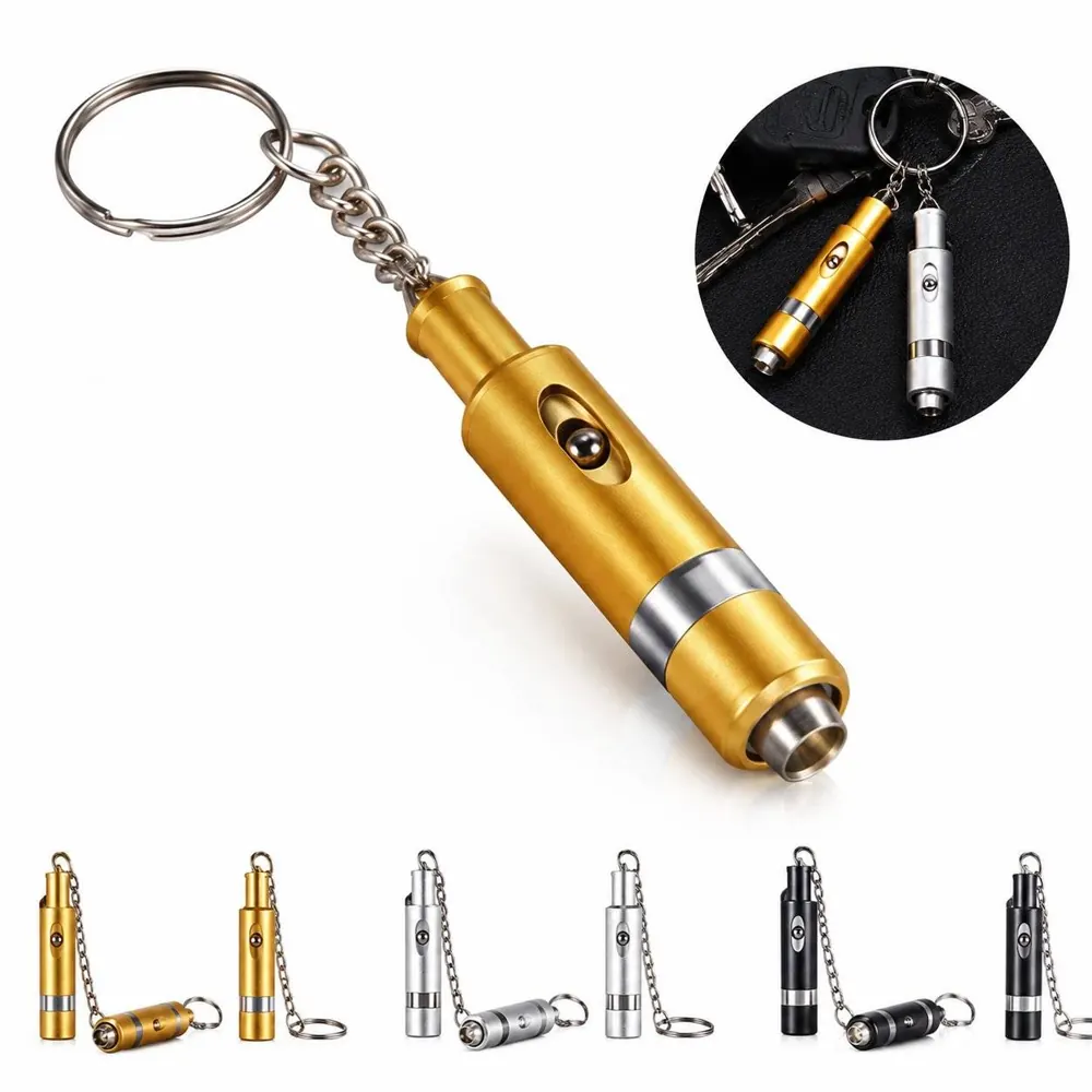 Stainless Steel Push-N-Lock Cigar Punch Key Ring 2
