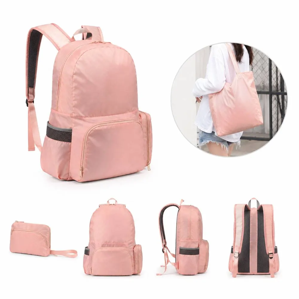 Rip-Stop Foldable Backpack Lightweight Water-Resistant 2